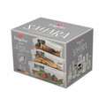 Set 3 caserole cu capac Berlinger Haus, Sahara, 570 ml / 840 ml / 1.18 L, sticla/plastic, crem/transparent