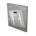 Cantar digital pentru baie Berlinger Haus, Sahara, 30x30 cm, max 180 kg, sticla temperata, crem mat