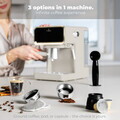 Espressor digital 3 in 1 Berlinger Haus, Sahara, 950W, 21x25.9x28 cm, inox, crem mat