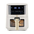 Friteuza cu aer cald si fereastra Berlinger Haus, Sahara, 5 L, 1400W, crem mat