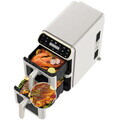 Friteuza dubla cu aer cald Berlinger Haus, Sahara, 2460W, 5.5+5.5 L, crem mat