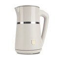 Ceainic electric cu pereti dubli Berlinger Haus, Sahara, 21.6x15.5x26.2 cm / 1.7 L, plastic/inox, crem mat