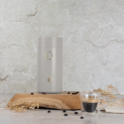 Rasnita electrica de cafea Berlinger Haus, Sahara, 150W, inox, crem