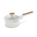 Cratita cu capac Berlinger Haus, Sahara Nordic, 16 cm, 1.2 L, aluminiu forjat, crem mat/natur