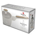Cratita cu capac Berlinger Haus, Sahara Nordic, 16 cm, 1.2 L, aluminiu forjat, crem mat/natur