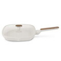 Tigaie grill cu capac Berlinger Haus, Sahara Nordic, 28 cm, 2.1 L, aluminiu forjat, crem mat/natur