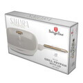 Tigaie grill cu capac Berlinger Haus, Sahara Nordic, 28 cm, 2.1 L, aluminiu forjat, crem mat/natur