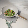 Tigaie Wok Berlinger Haus, Sahara Nordic, 28 cm, 3.5 L, aluminiu forjat, crem mat/natur