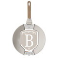 Tigaie Wok Berlinger Haus, Sahara Nordic, 28 cm, 3.5 L, aluminiu forjat, crem mat/natur