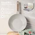 Tigaie Wok Berlinger Haus, Sahara Nordic, 28 cm, 3.5 L, aluminiu forjat, crem mat/natur