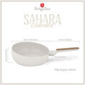 Tigaie flip Berlinger Haus, Sahara Nordic, 26 cm, aluminiu, crem mat/natur