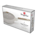 Tigaie adanca cu capac Berlinger Haus, Sahara Nordic, 24 cm, 2.3 L, aluminiu forjat, crem mat/natur