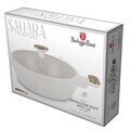 Oala cu capac Berlinger Haus, Sahara Nordic, 28 cm, 3.8 L, aluminiu forjat, crem mat/natur