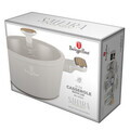 Oala cu capac Berlinger Haus, Sahara Nordic, 24 cm, 4.3 L, aluminiu forjat, crem mat/natur