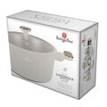 Oala cu capac Berlinger Haus, Sahara Nordic, 28 cm, 6.3 L, aluminiu forjat, crem mat/natur
