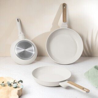 Crem mat;Natur, Set 3 piese