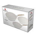Set 3 tigai Berlinger Haus, Sahara Nordic, 20/24/28 cm, aluminiu forjat, crem mat/natur