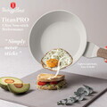 Set 3 tigai si capac Berlinger Haus, Sahara Nordic, 20/24/28 cm, aluminiu forjat, crem mat/natur
