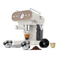 Espressor 3 in 1 Berlinger Haus, Sahara Nordic, 950W, 23x26.5x30.5 cm, inox, crem mat/natur