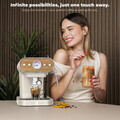 Espressor 3 in 1 Berlinger Haus, Sahara Nordic, 950W, 23x26.5x30.5 cm, inox, crem mat/natur