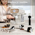 Espressor 3 in 1 Berlinger Haus, Sahara Nordic, 950W, 23x26.5x30.5 cm, inox, crem mat/natur
