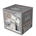 Espressor 3 in 1 Berlinger Haus, Sahara Nordic, 950W, 23x26.5x30.5 cm, inox, crem mat/natur