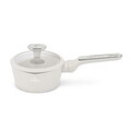 Cratita cu capac Berlinger Haus, Sahara Marble, 16 cm, 1.2 L, aluminiu forjat, crem mat/marmura