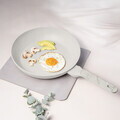 Tigaie Berlinger Haus, Sahara Marble, 28 cm, 2.4 L, aluminiu forjat, crem mat/marmura