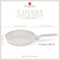 Tigaie Berlinger Haus, Sahara Marble, 28 cm, 2.4 L, aluminiu forjat, crem mat/marmura