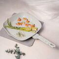 Tigaie grill Berlinger Haus, Sahara Marble, 28 cm, 2.1 L, aluminiu forjat, crem mat/marmura