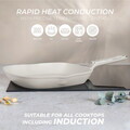 Tigaie grill Berlinger Haus, Sahara Marble, 28 cm, 2.1 L, aluminiu forjat, crem mat/marmura