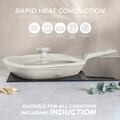 Tigaie grill cu capac Berlinger Haus, Sahara Marble, 28 cm, 2.1 L, aluminiu forjat, crem mat/marmura
