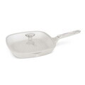 Tigaie grill cu capac Berlinger Haus, Sahara Marble, 28 cm, 2.1 L, aluminiu forjat, crem mat/marmura