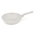 Tigaie Wok Berlinger Haus, Sahara Marble, 28 cm, 3.5 L, aluminiu forjat, crem mat/marmura