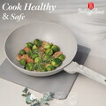 Tigaie Wok Berlinger Haus, Sahara Marble, 28 cm, 3.5 L, aluminiu forjat, crem mat/marmura