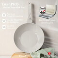 Tigaie Wok Berlinger Haus, Sahara Marble, 28 cm, 3.5 L, aluminiu forjat, crem mat/marmura
