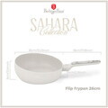 Tigaie flip Berlinger Haus, Sahara Marble, 26 cm, aluminiu, crem mat/marmura