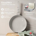 Tigaie flip Berlinger Haus, Sahara Marble, 26 cm, aluminiu, crem mat/marmura