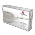 Tigaie adanca cu capac Berlinger Haus, Sahara Marble, 24 cm, 2.3 L, aluminiu forjat, crem mat/marmura