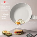 Set 3 tigai si capac Berlinger Haus, Sahara Marble, 20/24/28 cm, aluminiu forjat, crem mat/marmura