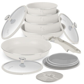 Crem mat;Marmura, Set 13 piese