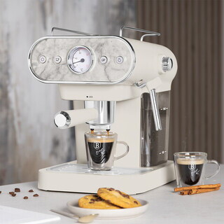 Crem mat;Marmura, Espressor 3 in 1, 950W
