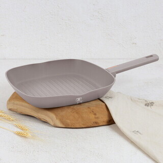 Taupe mat, Tigaie grill 28 cm