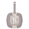 Tigaie grill Berlinger Haus, Taupe, 28 cm, 2.1 L, aluminiu forjat, taupe mat