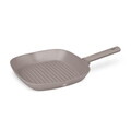 Tigaie grill Berlinger Haus, Taupe, 28 cm, 2.1 L, aluminiu forjat, taupe mat