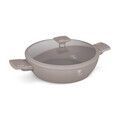 Oala cu capac Berlinger Haus, Taupe, 28 cm, 3.8 L, aluminiu forjat, taupe mat