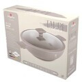 Tigaie Wok cu capac Berlinger Haus, Taupe, 30 cm, aluminiu forjat, taupe mat