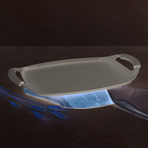 Tava grill Berlinger Haus, Taupe, 47x29 cm, aluminiu forjat, taupe mat