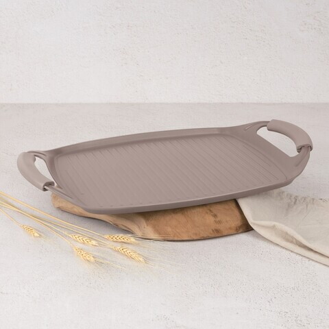 Tava grill Berlinger Haus, Taupe, 47x29 cm, aluminiu forjat, taupe mat