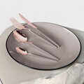 Set tacamuri 24 piese Berlinger Haus, Taupe, inox, taupe/roz